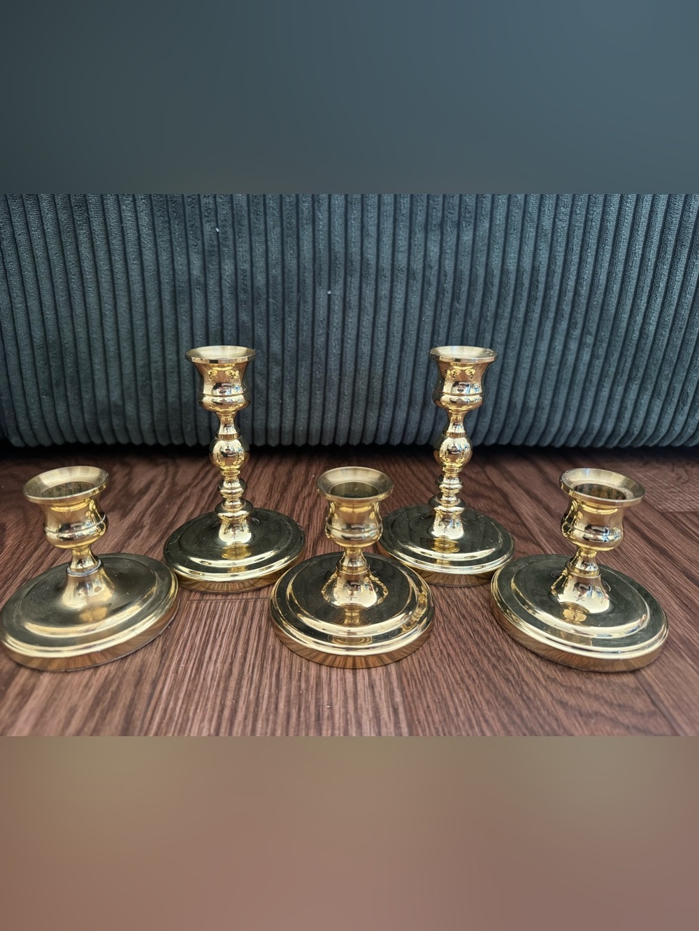 Baldwin Brass Candle Holders Set of 5